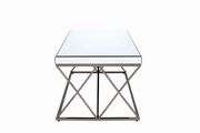 Mirrored table top modern coffee table by Coaster additional picture 5