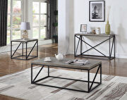 Industrial sonoma grey sofa table by Coaster additional picture 2