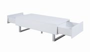 Contemporary glossy white coffee table by Coaster additional picture 6