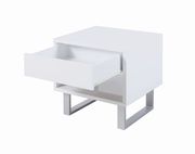Contemporary glossy white coffee table by Coaster additional picture 7