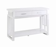 Transitional glossy white coffee table by Coaster additional picture 4