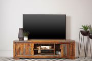 Tv console in natural sheesham wood by Coaster additional picture 2
