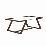 Glass top / cinnamon wood coffee table by Coaster additional picture 10
