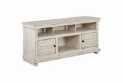 Tv console in rustic antique white finsih by Coaster additional picture 2