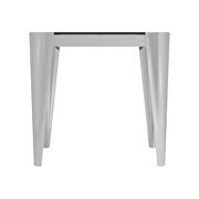 Silver / gray contemporary glam style end table by Coaster additional picture 2