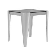 Silver / gray contemporary glam style end table by Coaster additional picture 3