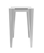Silver / gray contemporary glam style sofa table by Coaster additional picture 3