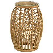 Round woven rattan end table natural by Coaster additional picture 5