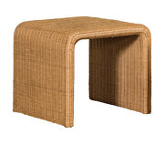 Square rattan end table natural by Coaster additional picture 3