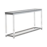 Chrome/acrylic modern coffee table by Coaster additional picture 2