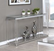 Chrome/acrylic modern coffee table by Coaster additional picture 5