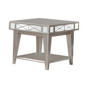 Mercury mirrored cocktail table in glam style by Coaster additional picture 4