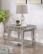 Mercury mirrored cocktail table in glam style by Coaster additional picture 6