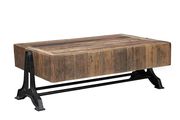 Recycled wood industrial style coffee table by Coaster additional picture 3