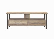 Rustic weathered pine 60 inch TV console by Coaster additional picture 4