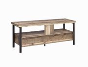 Rustic weathered pine 60 inch TV console by Coaster additional picture 6