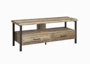 Rustic weathered pine 60 inch TV console by Coaster additional picture 8