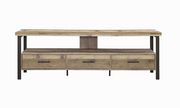 Rustic weathered pine 71-inch TV console by Coaster additional picture 5