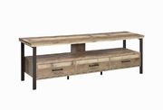 Rustic weathered pine 71-inch TV console by Coaster additional picture 8