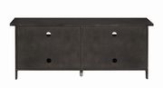 Transitional dark grey 60-inch TV console by Coaster additional picture 2