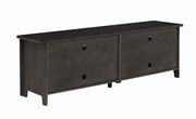 Transitional dark grey 72-inch TV console by Coaster additional picture 2