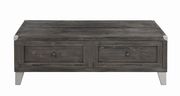 Rustic grey lift-top coffee table by Coaster additional picture 6