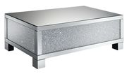Contemporary silver mirrored panels coffee table by Coaster additional picture 8
