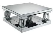 Contemporary silver mirrored coffee table by Coaster additional picture 6