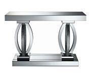 Contemporary silver sofa table by Coaster additional picture 2