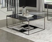 Black / chrome contemporary style coffee table by Coaster additional picture 7