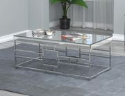 Mirrored / chromed contemporary coffee table by Coaster additional picture 8