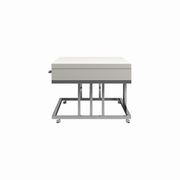 White / chrome coffee table w/ drawers by Coaster additional picture 5