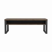 Coffee table in aged walnut / gunmetal by Coaster additional picture 7