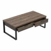 Coffee table in aged walnut / gunmetal by Coaster additional picture 8