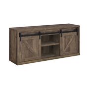59-inch TV console in rustic oak driftwood additional photo 2 of 1