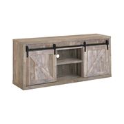 59-inch TV console in weathered oak driftwood by Coaster additional picture 2