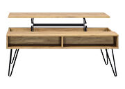 Lift top coffee table mid-century modern design with a rustic vibe by Coaster additional picture 2