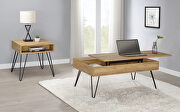 Lift top coffee table mid-century modern design with a rustic vibe by Coaster additional picture 4