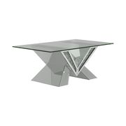 Coffee table in mirrored v-shape by Coaster additional picture 5