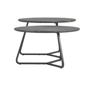 2pcs casual style gray round coffee table set by Coaster additional picture 5