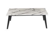 Faux marble black / white modern coffee table by Coaster additional picture 4