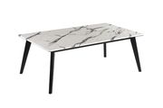 Faux marble black / white modern coffee table by Coaster additional picture 5