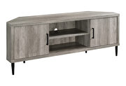 Weathered finish in gray driftwood TV console by Coaster additional picture 2