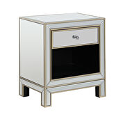 Coffee table mirrored drawers framed with a soft champagne gold finish by Coaster additional picture 5