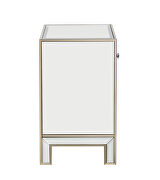 End table mirrored drawers framed with a soft champagne gold finish by Coaster additional picture 4