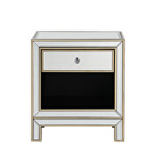 End table mirrored drawers framed with a soft champagne gold finish by Coaster additional picture 5