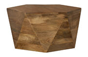 Natural finish mango wood rustic vibe coffee table by Coaster additional picture 2