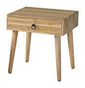 Natural finish solid mango square end table by Coaster additional picture 2