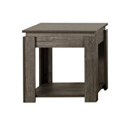 Weathered gray finish 3-piece occasional set with open shelves by Coaster additional picture 4