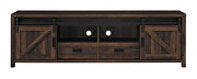 Dark pine finish rectangular TV console with 2 sliding doors by Coaster additional picture 5